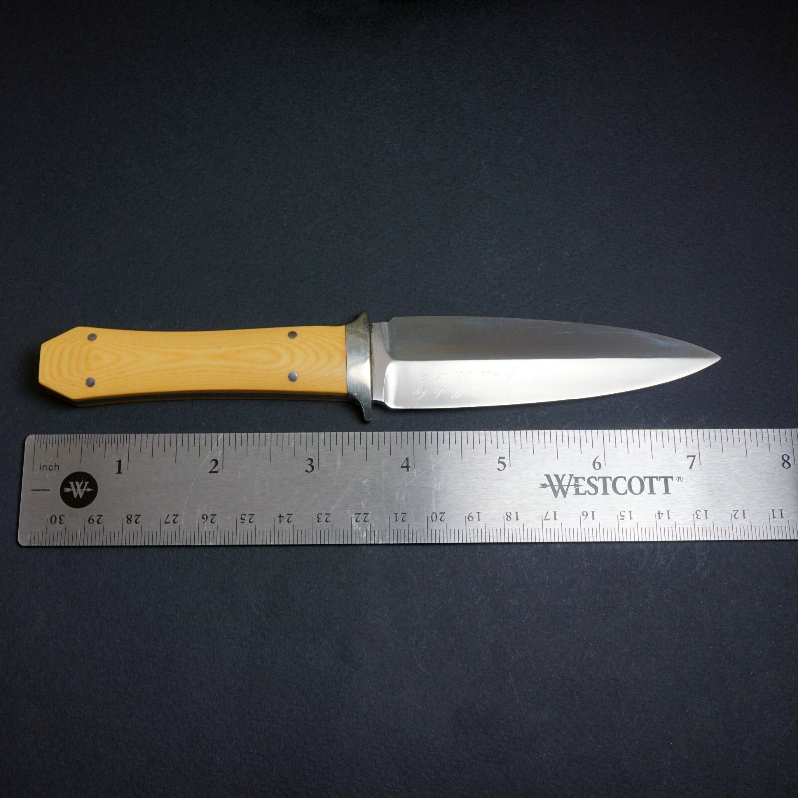 Stunning Hand Made James B Lile Sheath Knife Jimmy Lile, NO