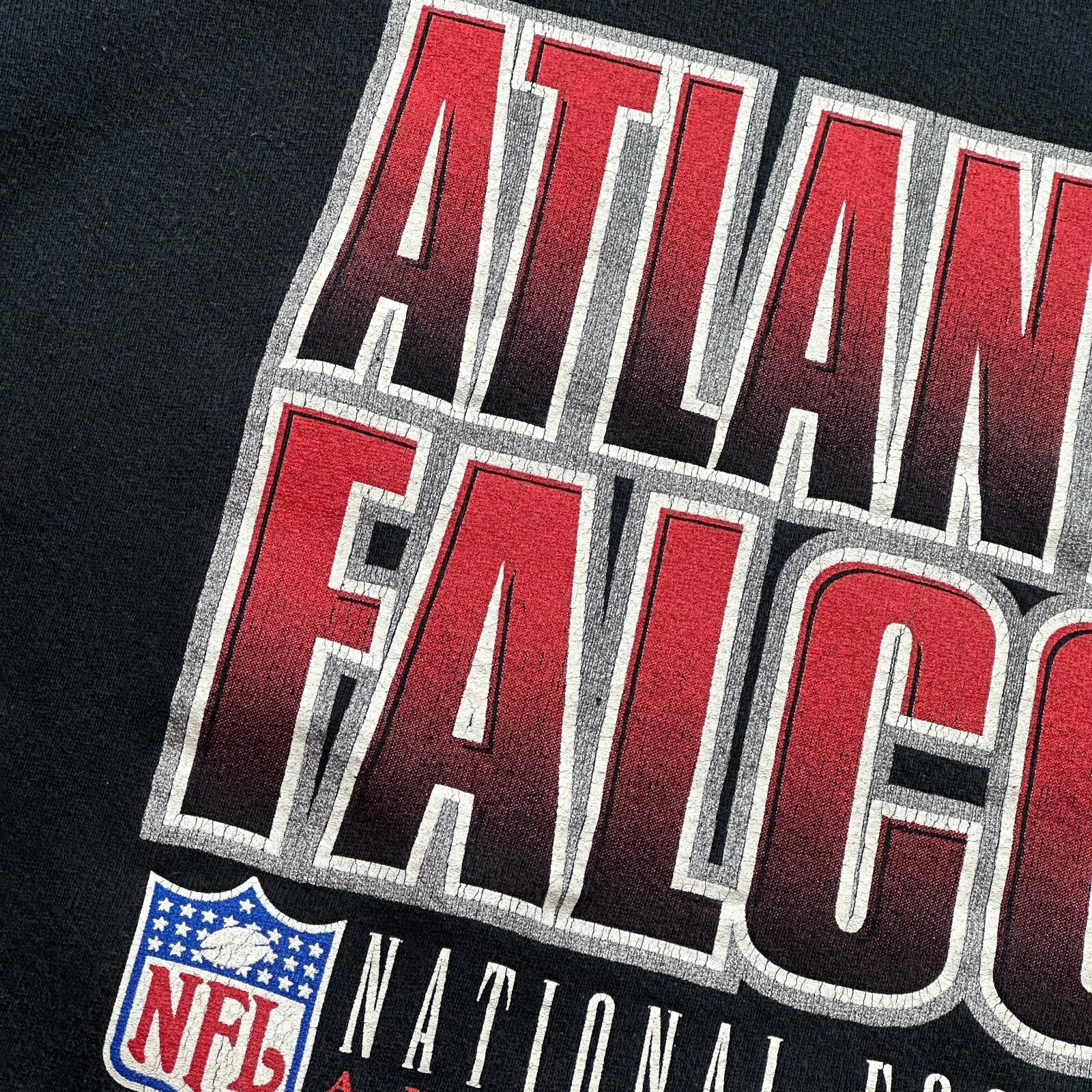 Vintage Atlanta Falcons Sweatshirt Mens XL Black Starter Pullover USA Made 90s