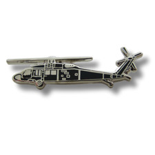 US Airforce Military Black Hawk Helicopter Lapel Hat Pin Badge Metal US Made