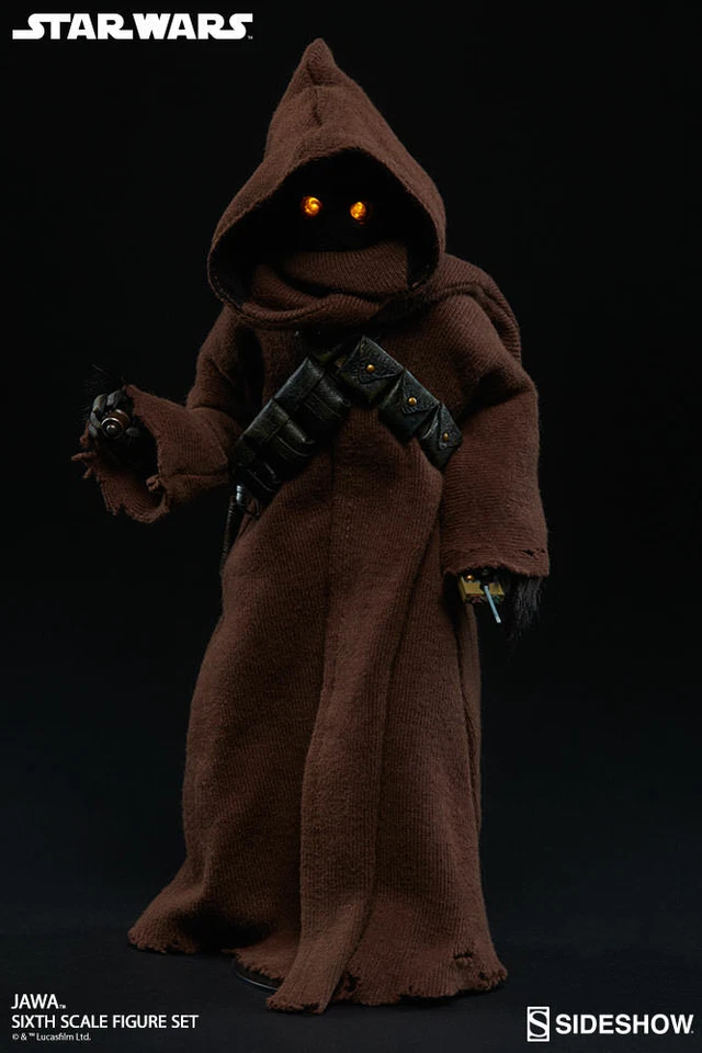 Sideshow Collectibles SET DOS Figura Jawa Sexta Escala 1/6 Star Wars  Foto 4 de 4