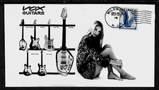 Pubblicità Vox Guitars and Sexy Woman 1964 presente su busta da collezione *A583