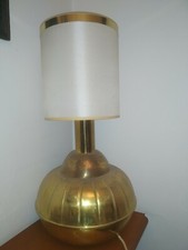 Grande lume vintage in ottone con paralume design