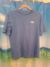 Tommy Bahama Shirt Mens S Blue Graphic Short Sleeve Cotton Board Officials B38