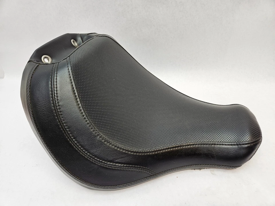 Genuine Harley Davidson Heritage Softail Classic Black Solo Seat 1822 G3D Foto 3 de 4