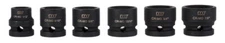 KING TONY 6PC 1/2"DR SAE STUBBY IMPACT SET KNGMA42006S