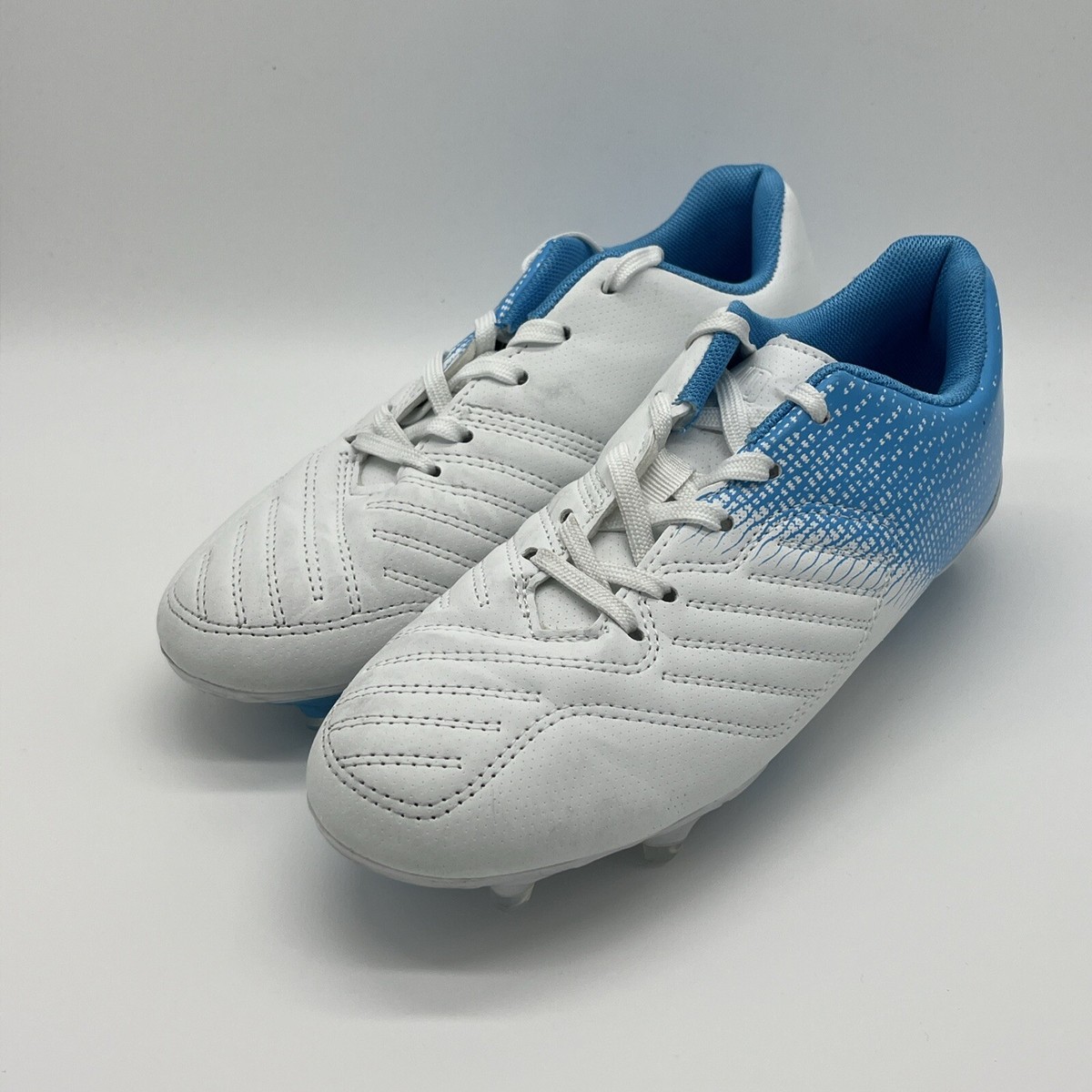 Deja Tu Huella Youth Soccer Cleats Size 4 - White / Blue | eBay