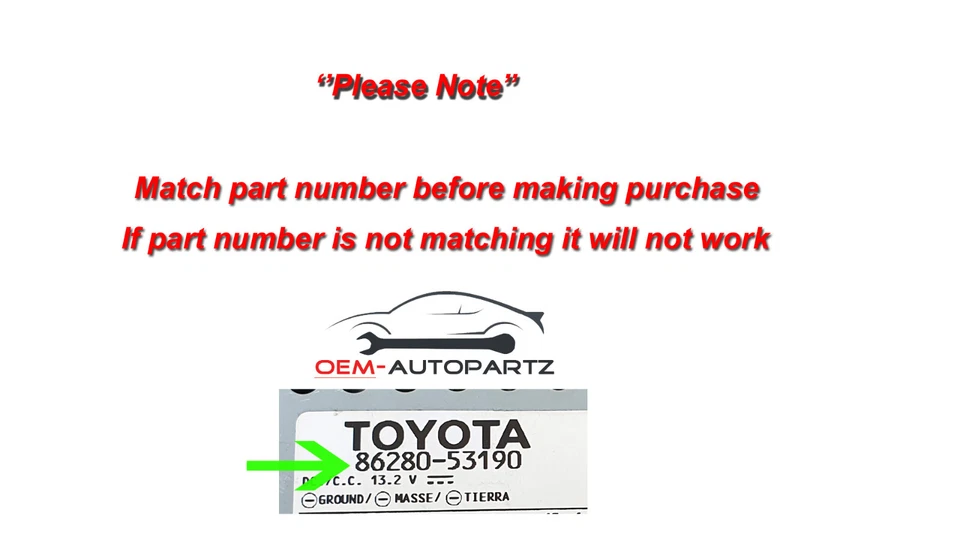 Lexus IS250 IS350 Radio estéreo amplificador pionero 86280-53190 OEM usado Foto 2 de 4