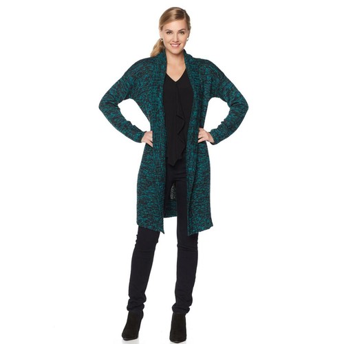 Jones New York Marl Sparkle Long Cardigan 515132-J -NI- (S & L) - Picture 3 of 5