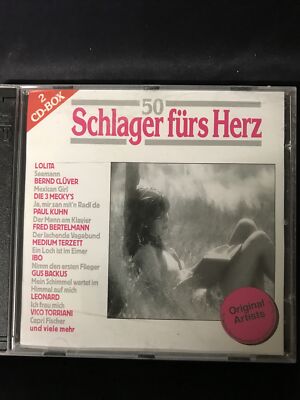 50 SCHLAGER FÜRS HERZ - Doppel CD - Zustand Sehr Gut @222