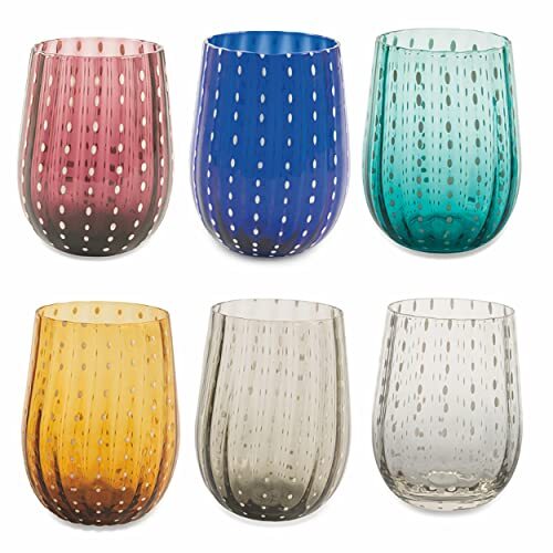Villa d’Este Home Tivoli Shiraz Set 6 Bicchieri Acqua, Assortiti (j1P)