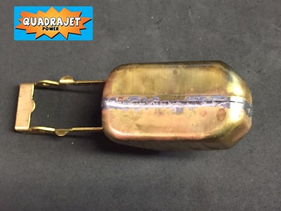 Quadrajet Brass Float Rochester  4MC, 4 MV, M4M 100-27 NEW Quadrajet Power LLC