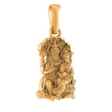 925 Sterling Silver 22k Gold Plated God Vishn...