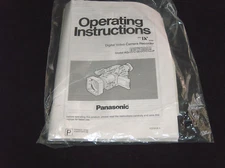 Panasonic AG-DVX100AP Digital Video Camera Recorder Manual User Instruction Book