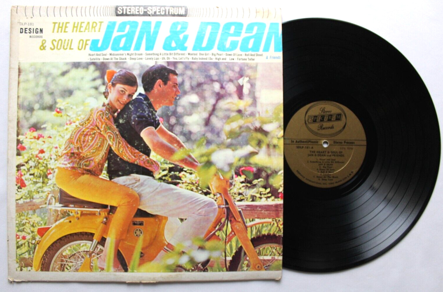 THE HEART & SOUL OF JAN & DEAN LP 12" VINYL RECORD (SDLP-181)