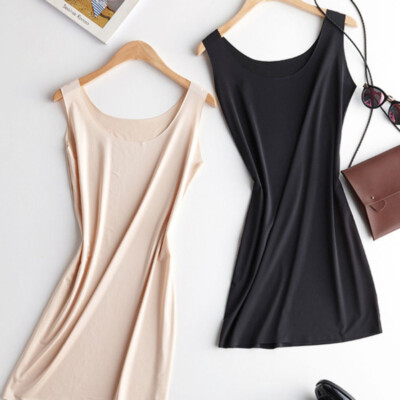 Donna con Spalline Sottoveste Abito sotto-Abiti Notte Senza