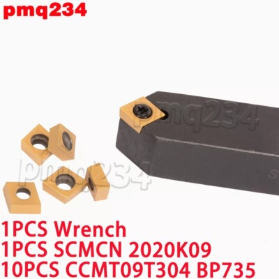 SCMCN2020K09 20x125mm Lathe Turn Tool Holder+ CCMT09T304 CCMT32.51 ...
