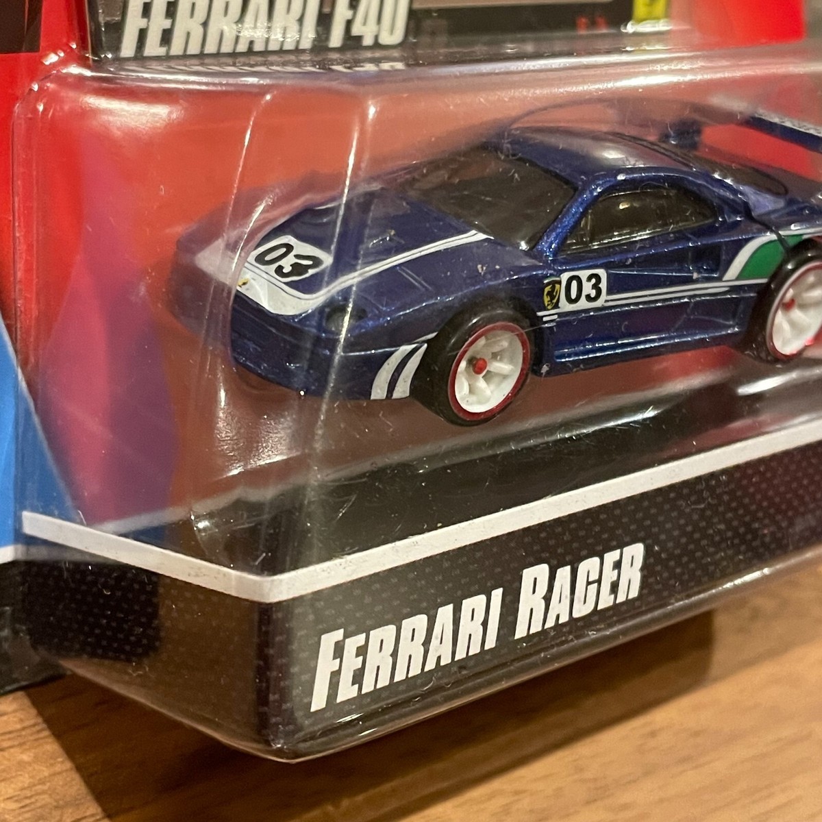 Hot Wheels Ferrari Racer F40 Blue New old stock Unopened | eBay