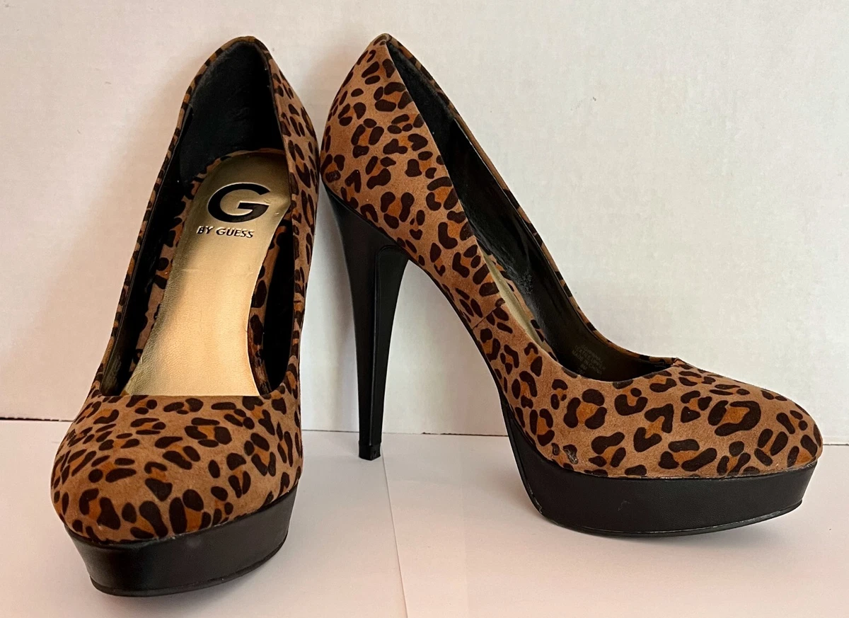 Guess animal sales print heels