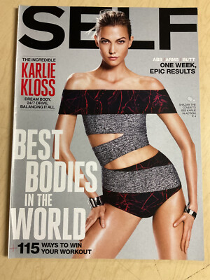 August 2015 Self magazine Karlie Kloss sexy cover + Best Bodies in the World