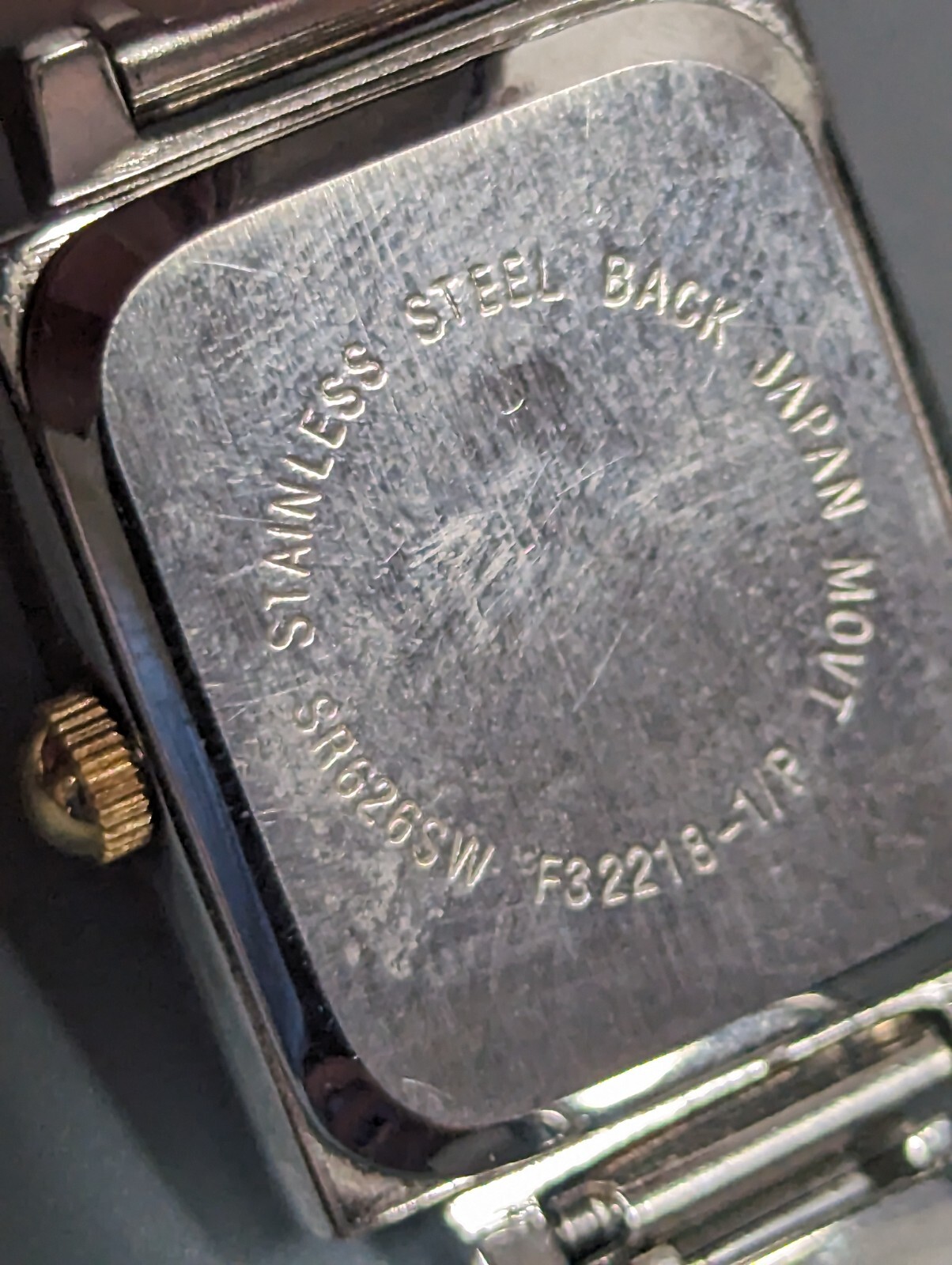 Womans Silver Tone Dial Rectangle Case Crystal Ac… - image 6