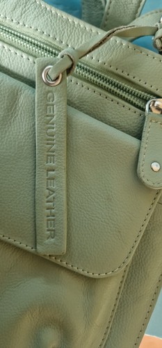 Hotter Brand Mint Green Crossbody Bag with Adjustable Strap - Picture 6 of 18