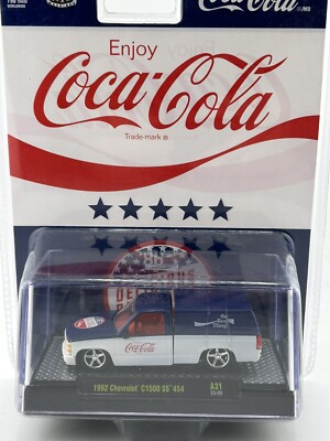 M2 Machines 1:64 Diecast Coca Cola 1992 Chevrolet C1500 SS 454