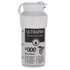 Ultradent 137 Ultrapak Retraction Cord Plain Knitted #000 Ultra Thin 96"