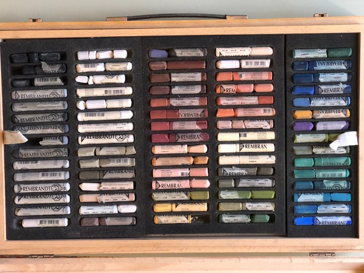 Rembrandt Soft Pastel Set - Set of 150, Assorted Colors, Wood Box