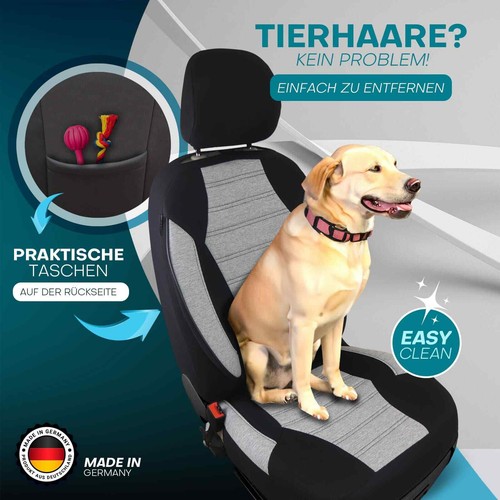 Fundas de asiento de coche Prime adecuadas para Mazda CX-30 a partir de 2019 (negro-gris) | NUEVO - Imagen 7 de 12