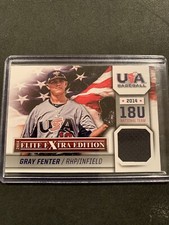 2014 Panini Elite Extra Edition Game Used Baseball Card - Gray Fenter!!