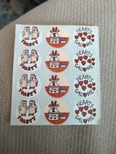 Vintage Scratch N Sniff Stickers Eureka Cinnamon (No Scent) 1 Sheet