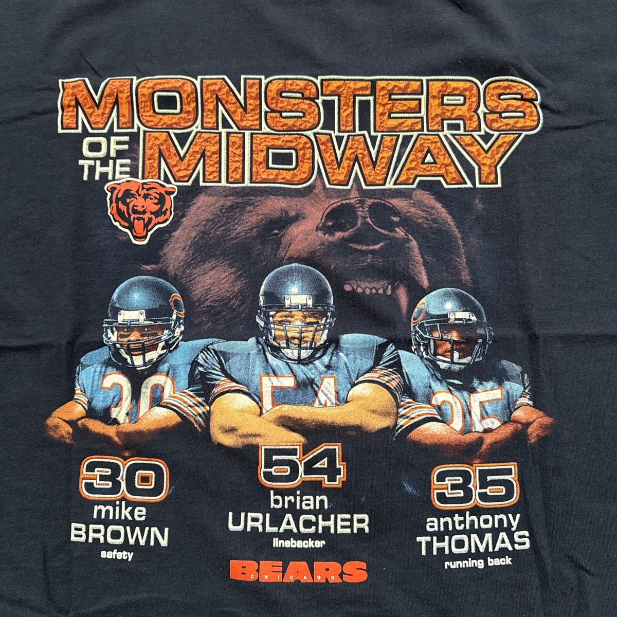 VTG Lee Sports NFL Chicago Bears Monsters Of The Midway Caricature