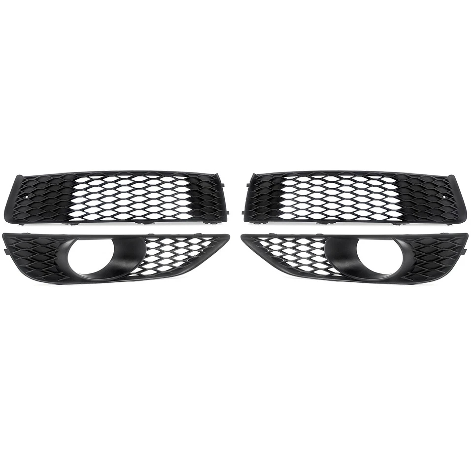 For Audi Q7 2010-2015 Front Bumper Lower Fog Lamp Light Grille Honeycomb Grill — 第 3/4 张图片