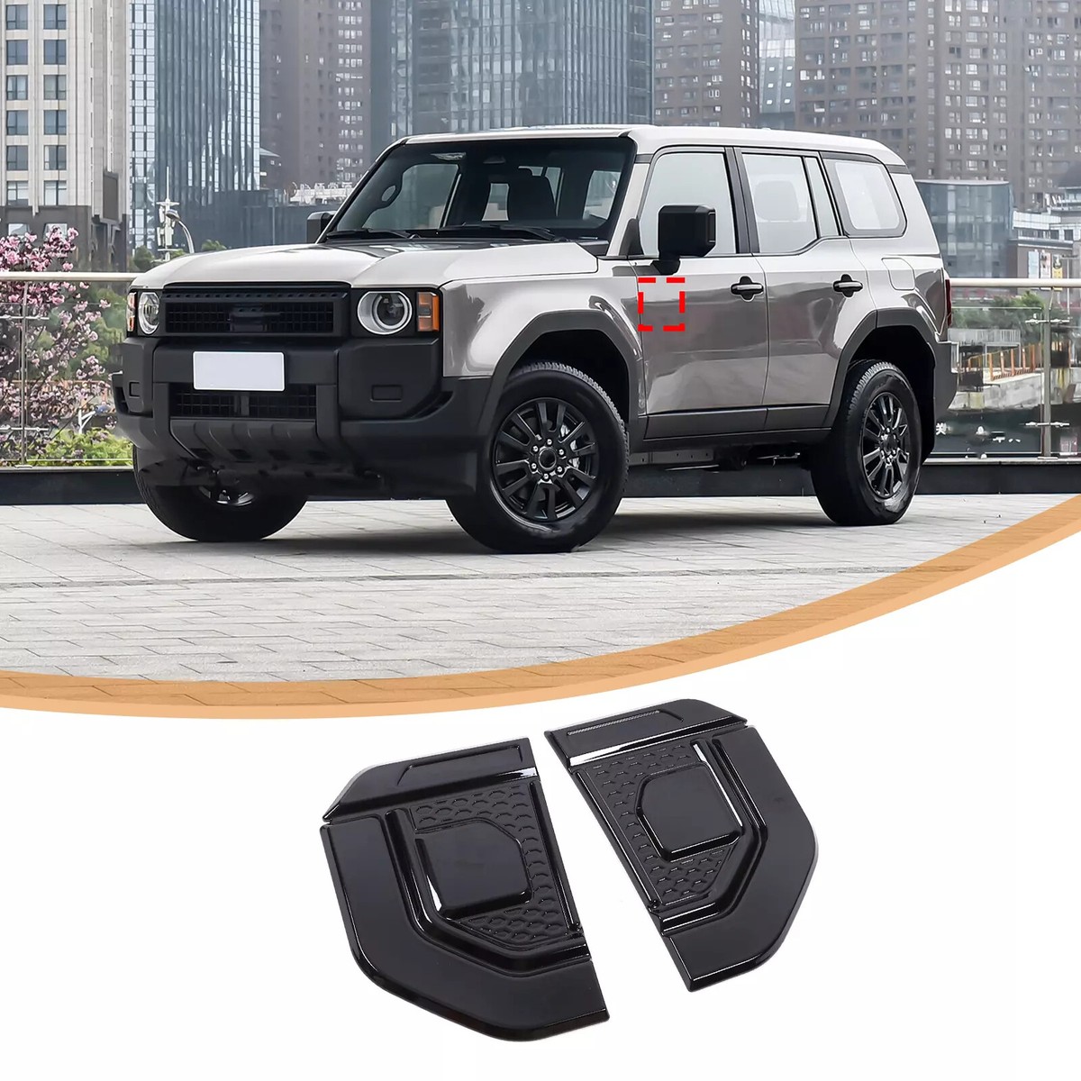For 2024 Toyota Prado Land cruiser LC250 Side Fender Vent