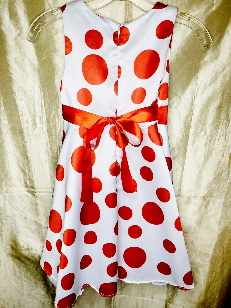 Girls red dress shop size 6