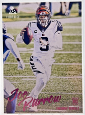 2020 Panini Chronicles - Joe Burrow (RC) Luminance Update Rookies Pink #201