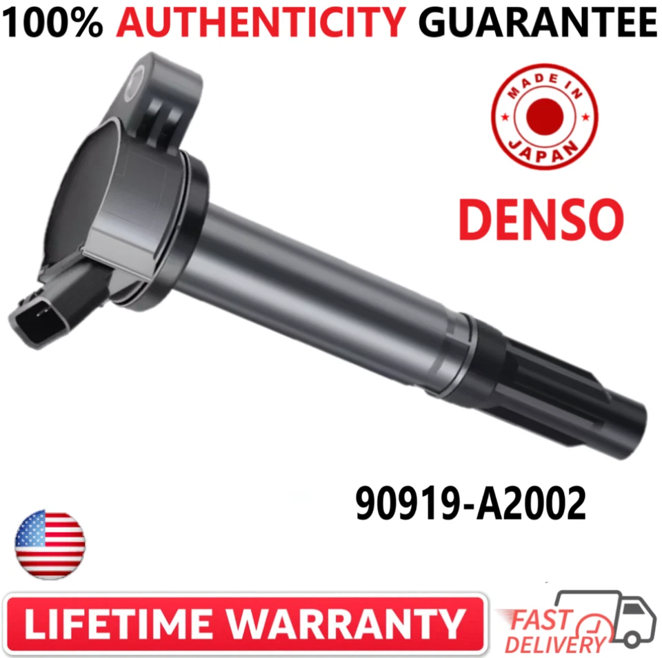 Bobinas de encendido nuevas OEM x4 DENSO para Toyota 2005-2022, Lexus I4 V6 V8 90919-A2002 Foto 2 de 4