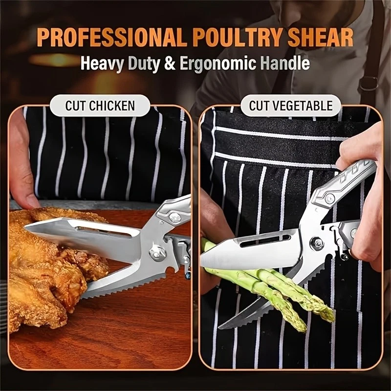Heavy Duty Kitchen Scissors Packaging Showcase