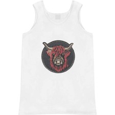 'Highland Cow Portrait' Adult Vest / Tank Top AV057067