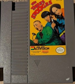 Dig Dug II +The Three Stooges NES Nintendo Video Game Cartridge LOT GD free shpg