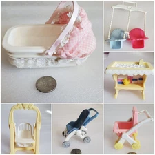 YOU CHOOSE Fisher Price Loving Family Dollhouse Baby Toddler Crib Stroller Swing