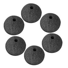 6 Pcs Black Clown Nose Cosplay Sponge for Cosplay Masquerade Festival
