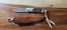 W.D Pease-Clip Point blade, Big Horn, Antler handle, SWCM31 Stamp