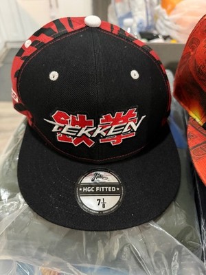 Headgear Classics Tekken 1994 Namco Fitted Hat Size 7 Red Black Zebra Cap New