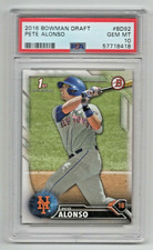 2016 Bowman Draft * Rookie Card * 1st Rookie Card * Pete Alonso * #BD92 * PSA 10