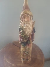 Roman Inc Santa 12" Driftwood Holdind Tree Let It Snow