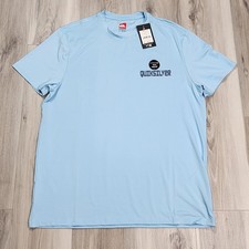 Quiksilver T-Shirt Men's Large Light Blue Short Sleeve New