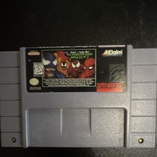 Acclaim Venom/Spider-Man: Separation Anxiety SNES Cartridge Only NTSC-U/C
