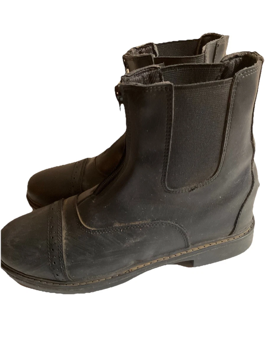 Bottines Femme Doublées Fourrure Synthétique – Noir, Zip Double, Talon Wedge, UK 2.5 EU 35