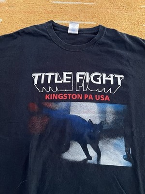 Vintage OG 2010 s Title Fight Kingston PA USA Midwest Emo Hardcore shed tshirt